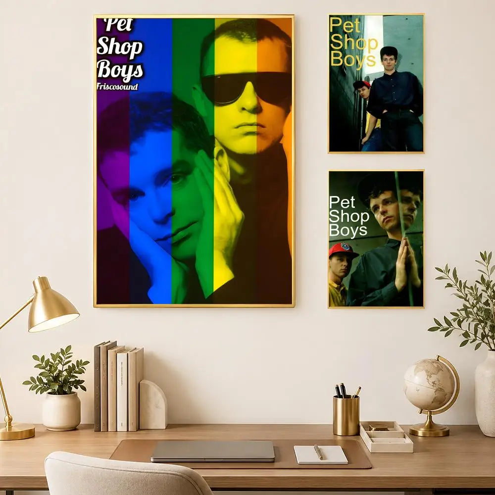 Pet Shop Boys PVC Wall Poster – Self-Stick HD Home Decor Music Wall Poster Axl