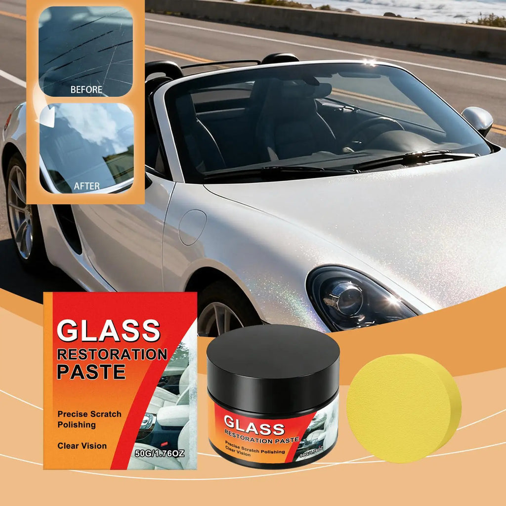 Glass Scratch Remover 50g – Windshield Polishing Wax Kit Glass Scratch Remover Axl