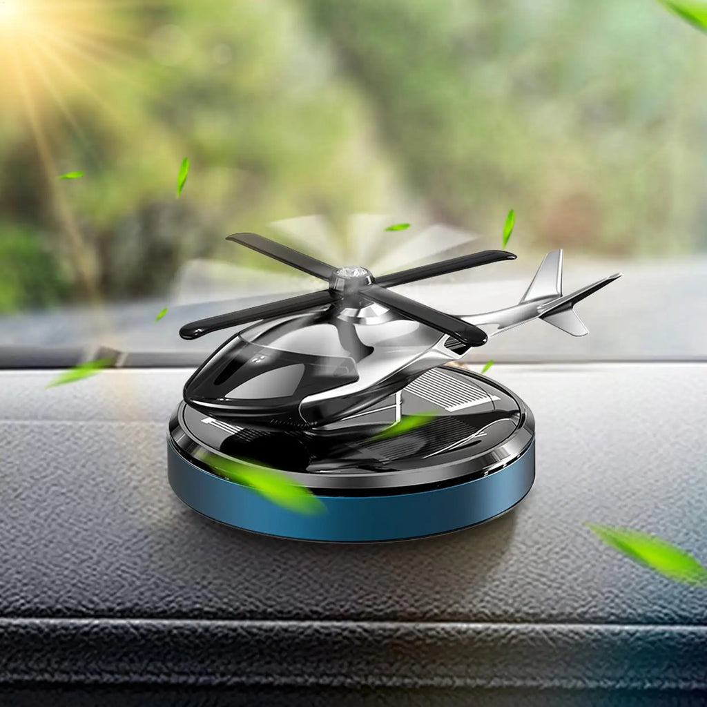 Solar Helicopter Car Air Freshener – Rotating Dashboard Diffuser Car Air Freshener Axl