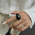 Cute Cat Resin Ring – Adjustable Novelty Ring for Women Novelty Resin Ring Axl B15
