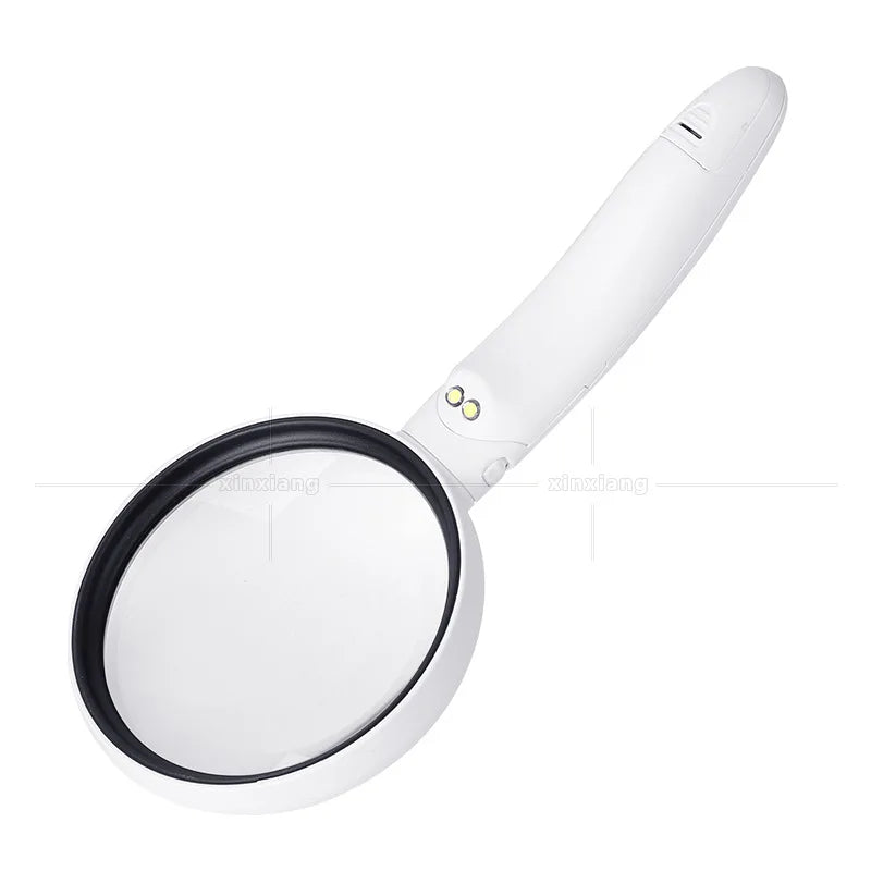 3-in-1 Folding LED Magnifying Glass – Interchangeable Handheld Loupe LED Magnifying Glass Axl