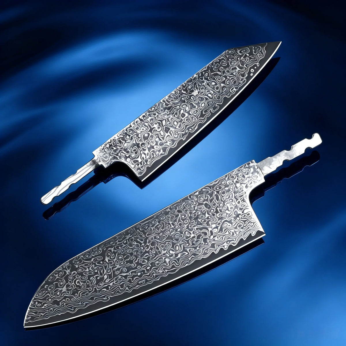 Damascus Steel Santoku Knife Blank Blade – DIY Hand Forged Knife Blank Blade Axl