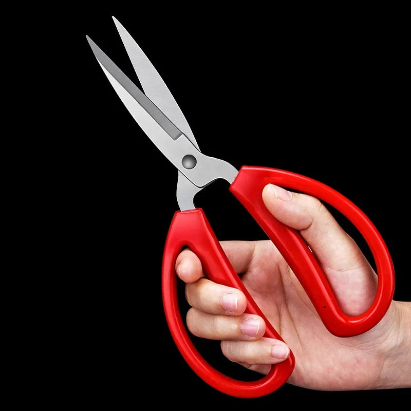 Stainless Steel Multifunctional Kitchen Scissors – Red Handle Kitchen Scissors Axl