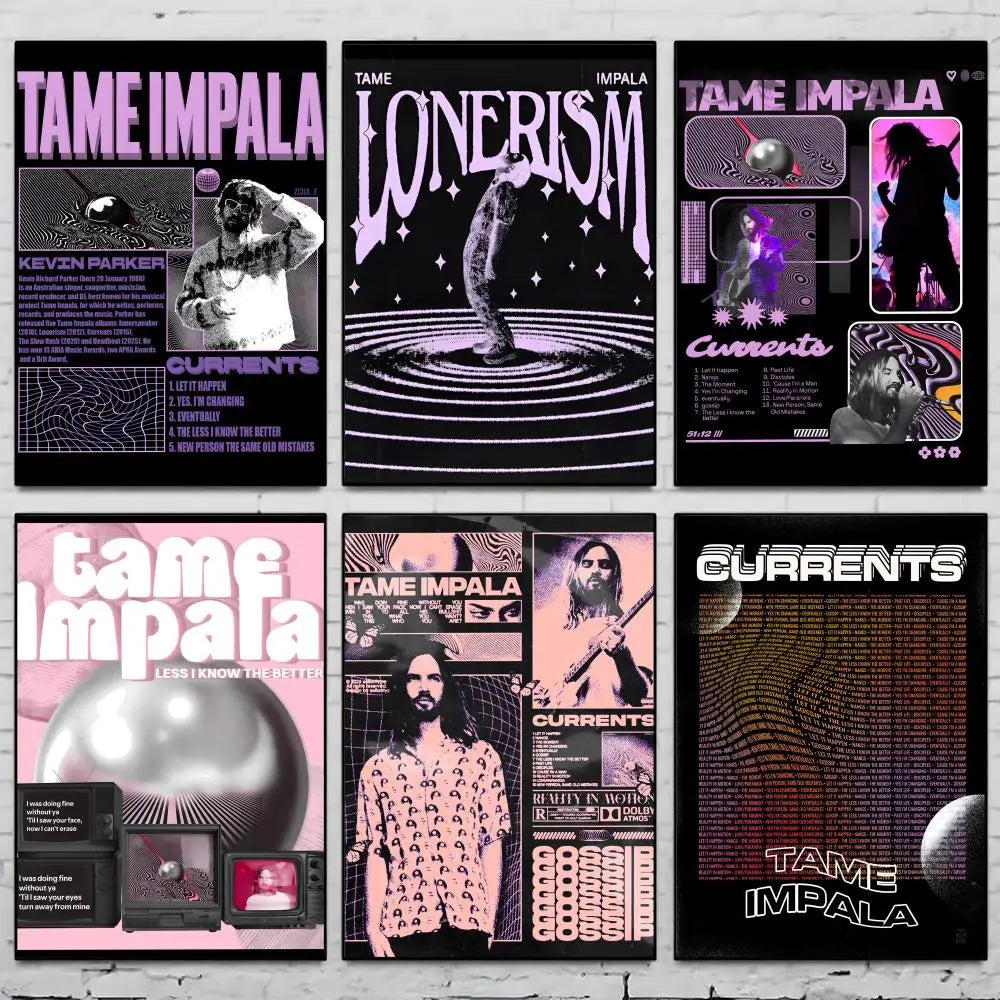 Tame Impala HD Art Poster – Self-Adhesive Wall Sticker Decor Art Wall Poster Axl