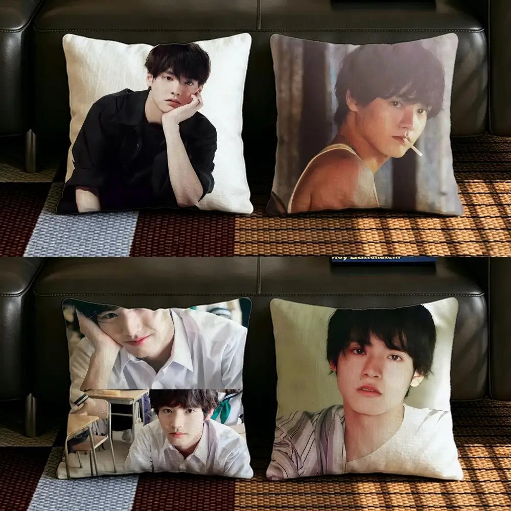 Natural Linen Cushion Cover – Sofa, Bed & Chair Pillowcase Decorative Cushion Cover Axl