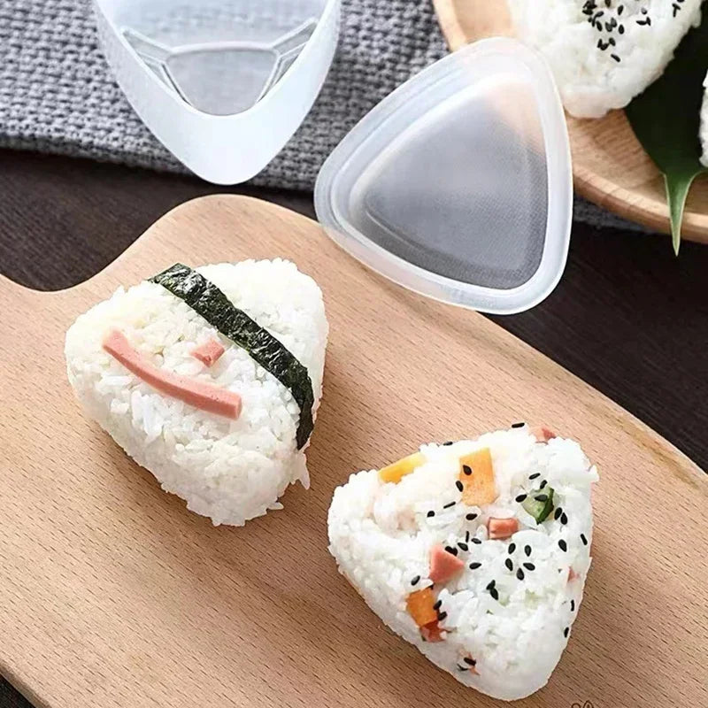Onigiri Rice Ball Mould Set – Triangle & Shape Sushi Maker Sushi Rice Mould Axl