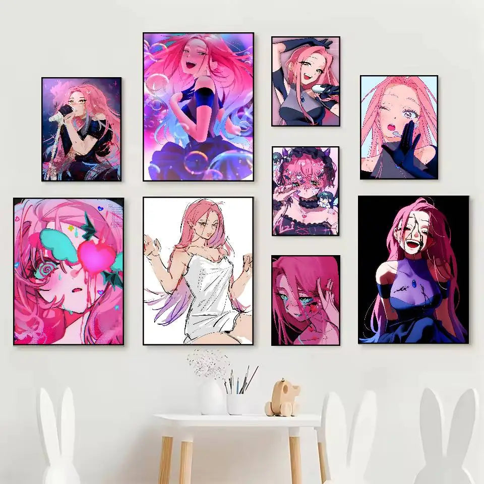 MIZI Anime HD Poster – Self-Adhesive Waterproof Wall Decor Anime Wall Poster Axl