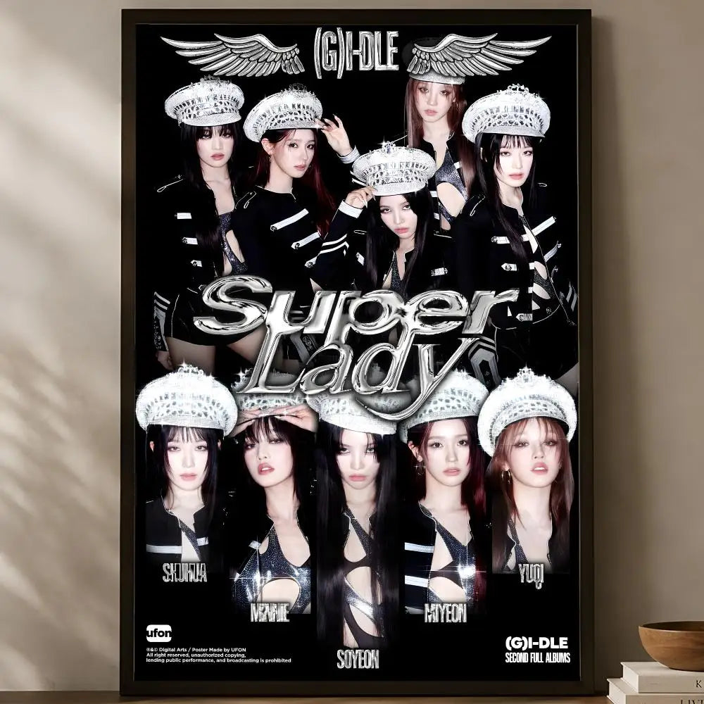 ((G)I-DLE Self-Stick HD Waterproof Wall Poster – K-Pop Decor Wall Art Poster Axl