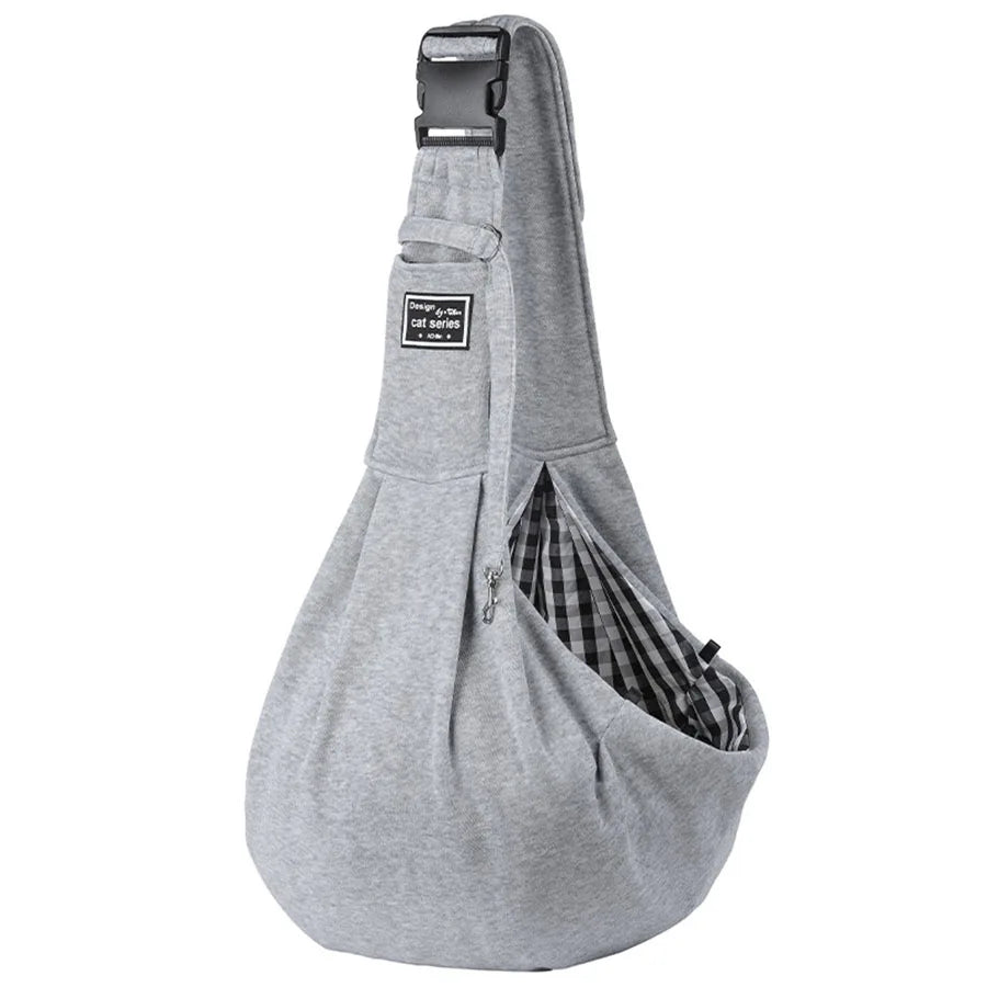 Single Shoulder Pet Carrier Bag – Adjustable Strap, Up to 6.5kg Pet Carrier Bag Axl Light Grey