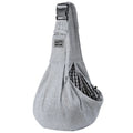 Single Shoulder Pet Carrier Bag – Adjustable Strap, Up to 6.5kg Pet Carrier Bag Axl Light Grey