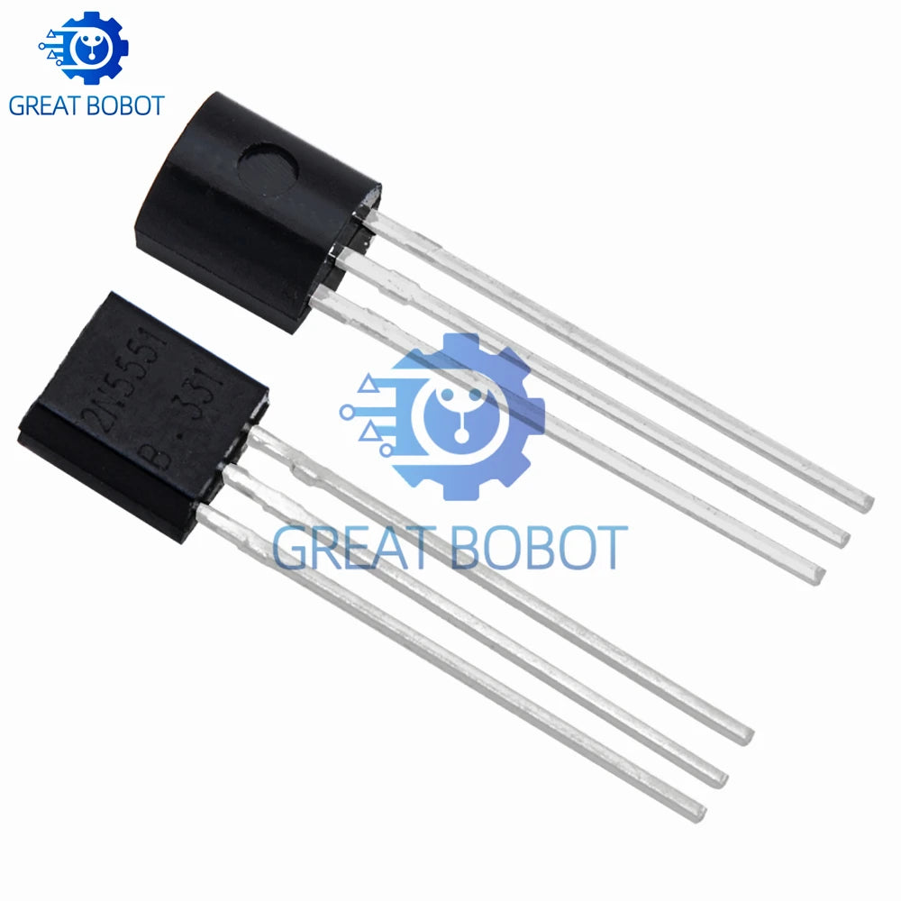 50pcs TO-92 Transistor Kit – 2N5401 & 2N5551 NPN PNP DIP Transistor Component Kit Axl