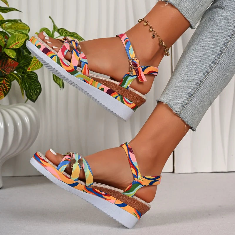 Women's Wedge Platform Sandals – Non-Slip Beach Slippers Sz 36–43 Wedge Platform Sandals Axl