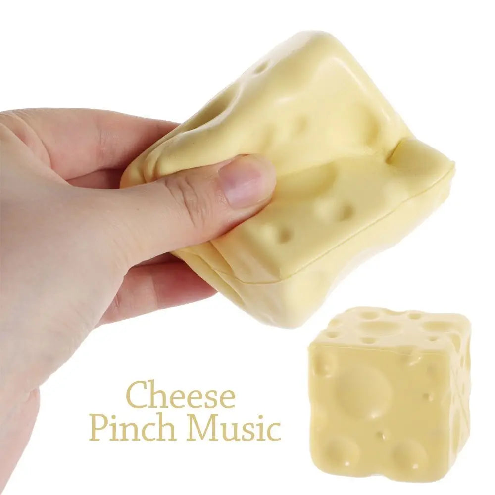 Cheese Cube Squishy Fidget Toy – Shapeable PU Squeeze Ball Squishy Fidget Toy Axl