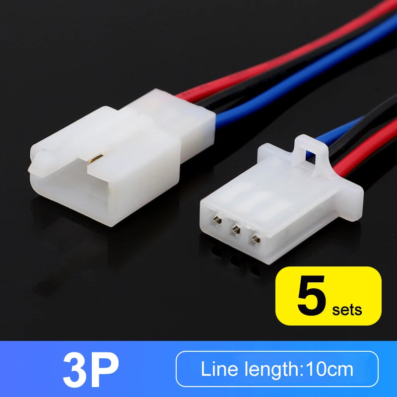 2.8mm Automotive Connector Kit – 5 Sets Male & Female Terminals Automotive Connector Kit Axl 5sets 3P with line