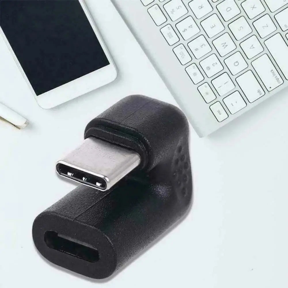 180° Angled USB-C Male to Female Adapter | U-Shape Converter USB-C Adapter Axl