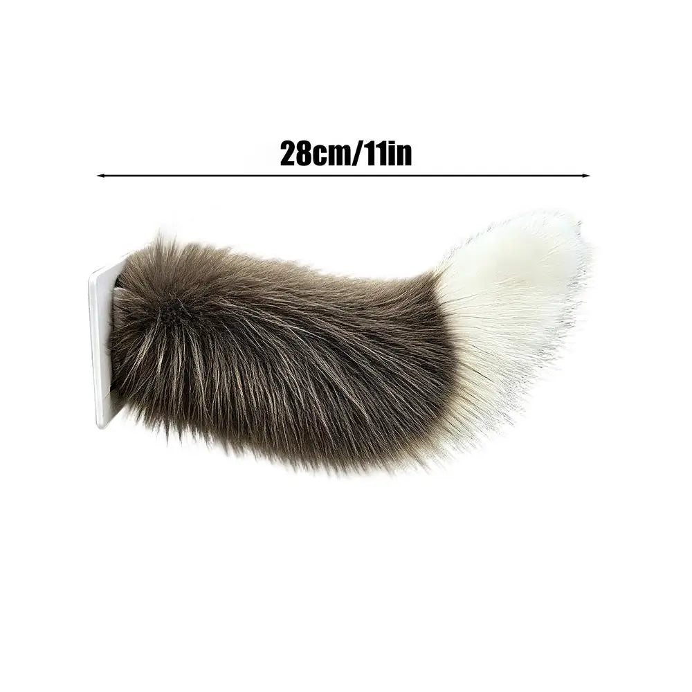 Remote Control Wagging Animal Tail – Car & Motorcycle Decor Vehicle Novelty Accessory Axl Dark Brown