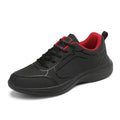 Men's Lightweight Breathable Sneakers – Non-Slip Lace-Up Shoes Men's Sneakers Axl Black Red Men Shoes 45