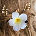 Plumeria Flower Hair Clip – Frangipani Floral Barrette for Women Floral Hair Barrette Axl Default Title