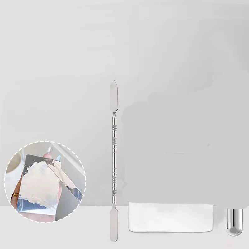 Foundation Brush Mixing Palette & Spatula Set – Makeup Tools Makeup Mixing Tools Axl A8