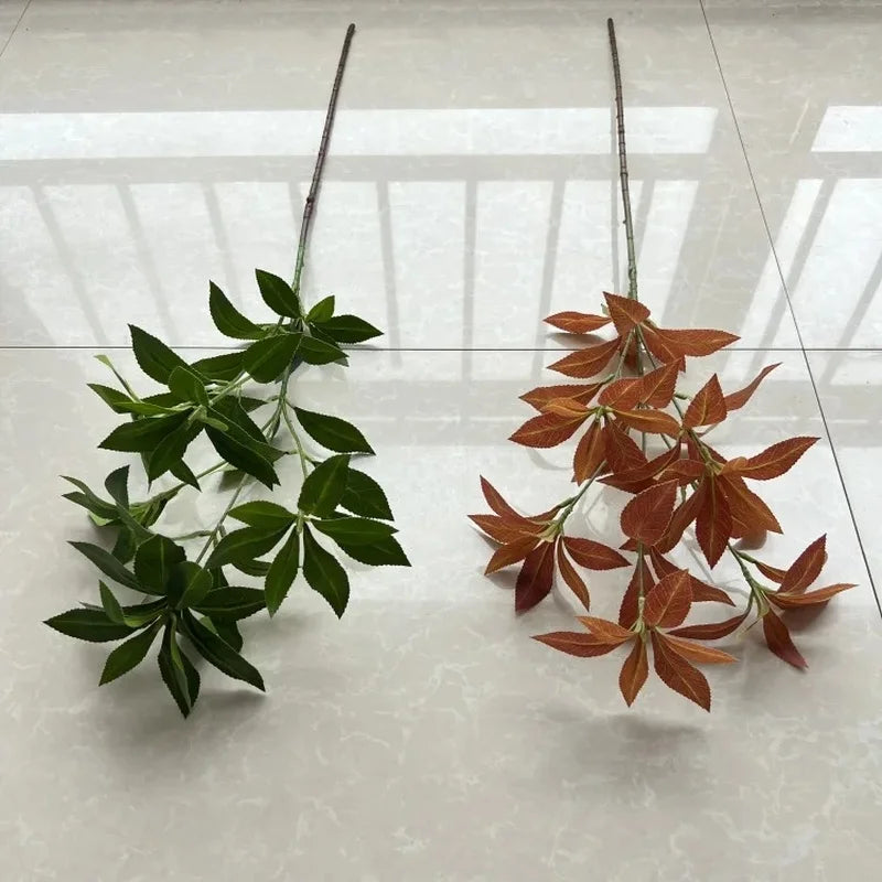 80CM Artificial Green Leaf Branch – Indoor & Outdoor Decor Artificial Plant Branch Axl