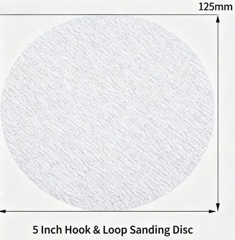 100-Pack 5" Flocking Sanding Discs 80–180 Grit | Wood & Metal Sanding Discs Axl