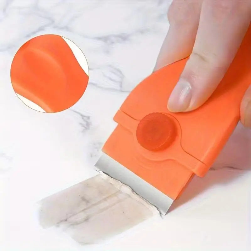 Stainless Steel Wall Scraper – Self-Adhesive Remover with Cover Surface Scraper Tool Axl