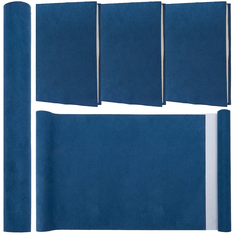 Suede Book Cloth Sailor Blue – Bookbinding Fabric Sheet A4–A8 Bookbinding Fabric Axl AECH04-18805