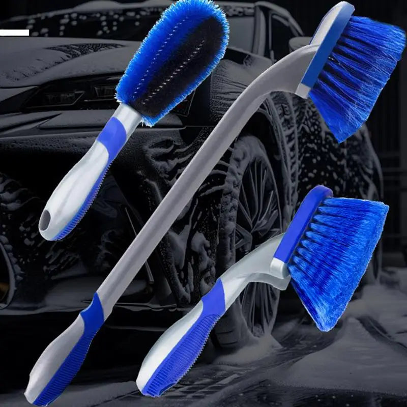 Car Tire & Wheel Cleaning Brush – Soft Bristle Auto Detailer Auto Detailing Brush Axl
