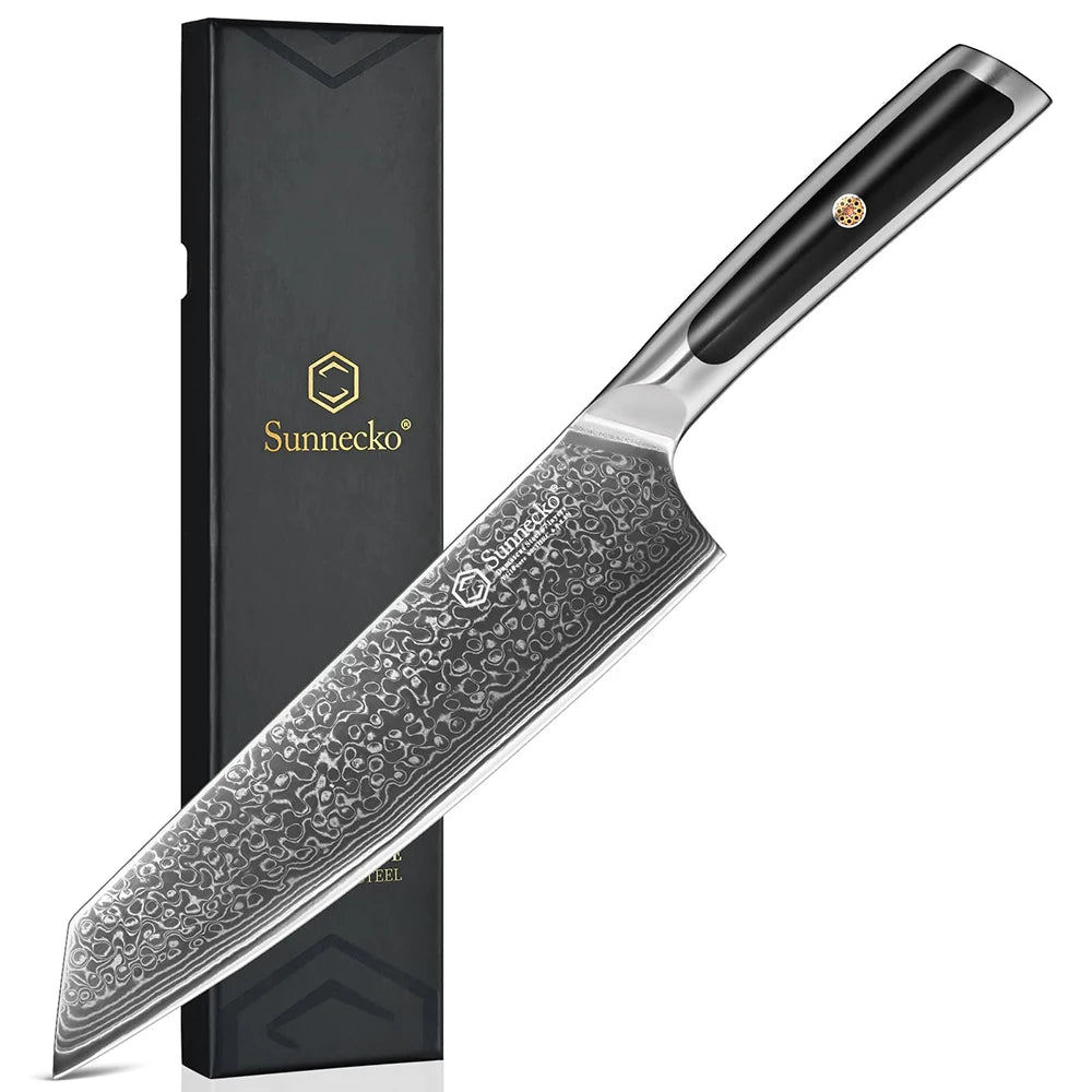 Sunnecko 8" VG10 Damascus Kiritsuke Knife – Japanese Chef Knife Damascus Chef Knife Axl China Mainland 8 inch