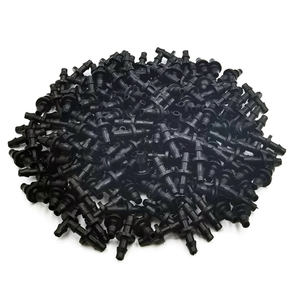 1/4" Barbed Straight Connectors for 4/7mm Drip Irrigation Hose Drip Irrigation Fittings Axl