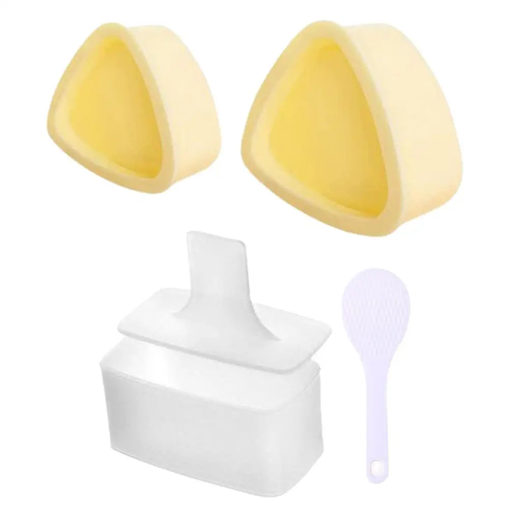 Triangle Rice Ball Mold Set – DIY Onigiri & Sushi Press Tool Sushi Rice Mold Axl C