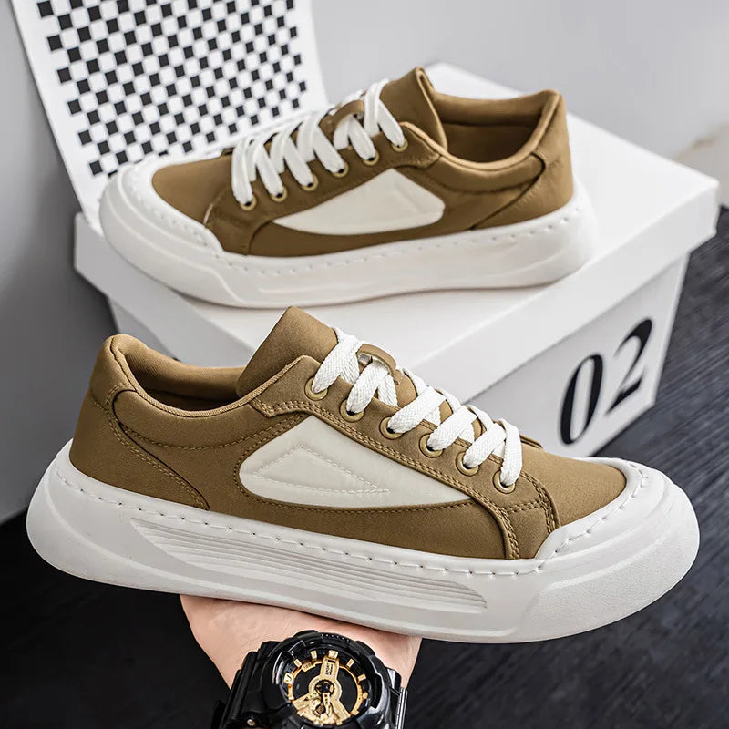 Men's Canvas Shoes – Lightweight Thick Sole Casual Slip-On Canvas Casual Shoes Axl