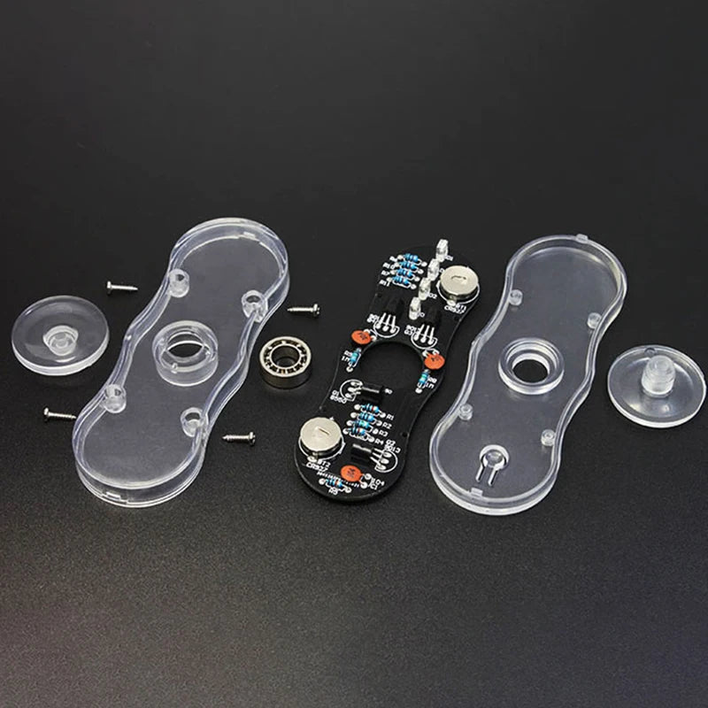 POV Fidget Spinner DIY Soldering Kit – Colorful LED Gyro DIY Electronics Kit Axl