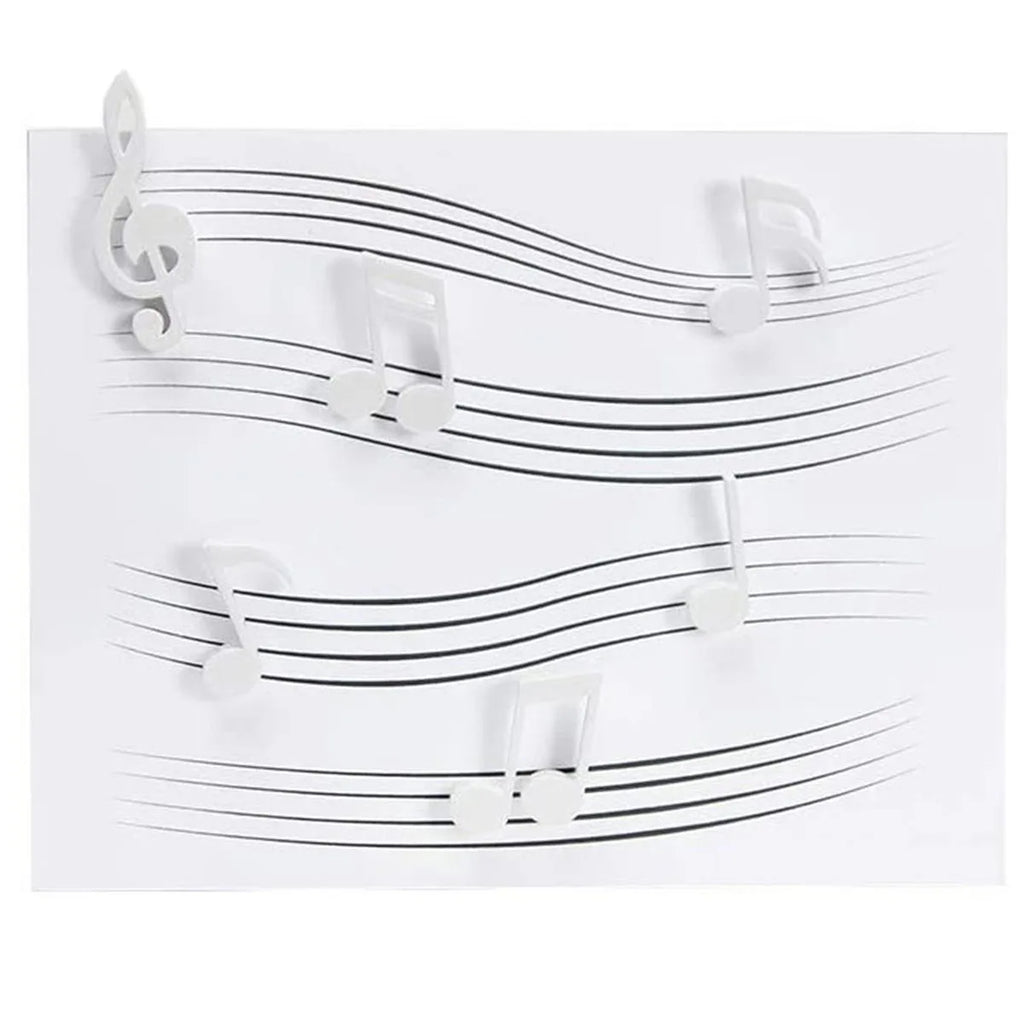 6-Piece Musical Note Fridge Magnets – Decorative Magnet Set Decorative Fridge Magnets Axl White 6pcs