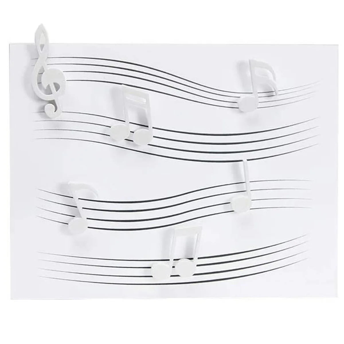 6-Piece Musical Note Fridge Magnets – Decorative Magnet Set Decorative Fridge Magnets Axl White 6pcs