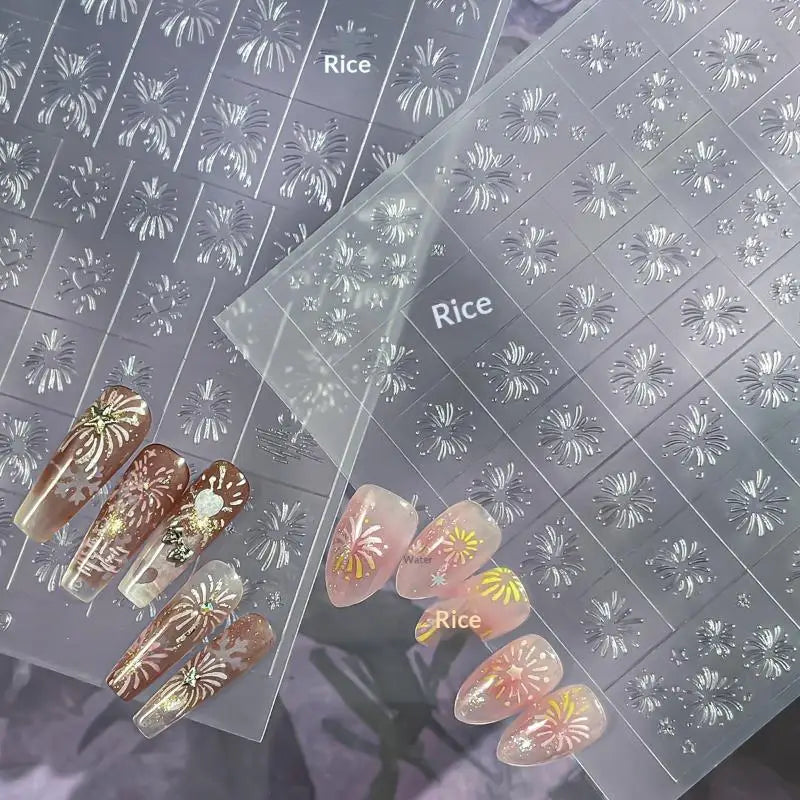 Hollow French Nail Stickers – Heart & Butterfly Nail Art Decals Nail Art Stickers Axl