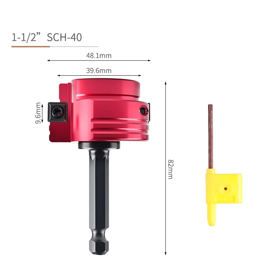 PVC Pipe Reamer 6.35mm Hex Shaft – Deburring Plumbing Tool Pipe Reamer Tool Axl type E China Mainland