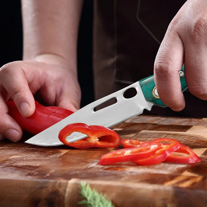 Folding Pocket Knife – Stainless Steel Boning & Fruit Knife Folding Kitchen Knife Axl