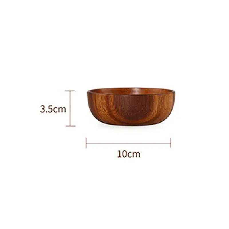 Large Wooden Salad Bowl – Kitchen Cutlery Organizer Wooden Salad Bowl Axl one size A9