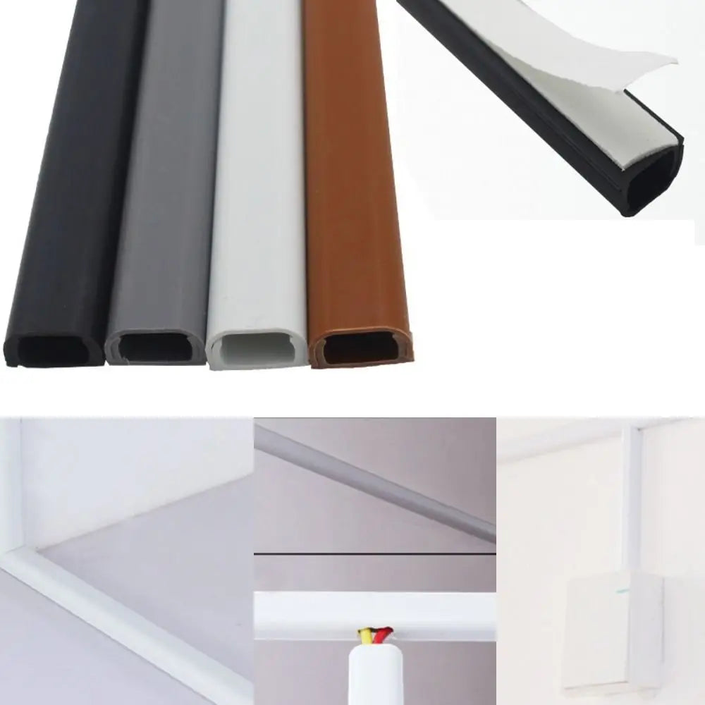 Self-Adhesive Floor Cord Cover – PVC Cable Protector Duct Floor Cord Cover Axl