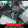 Electrolytic Capacitor Kit 10V–50V 0.1µF–4700µF | 20–1000pcs Electrolytic Capacitor Kit Axl 35V 1000UF 200PCS