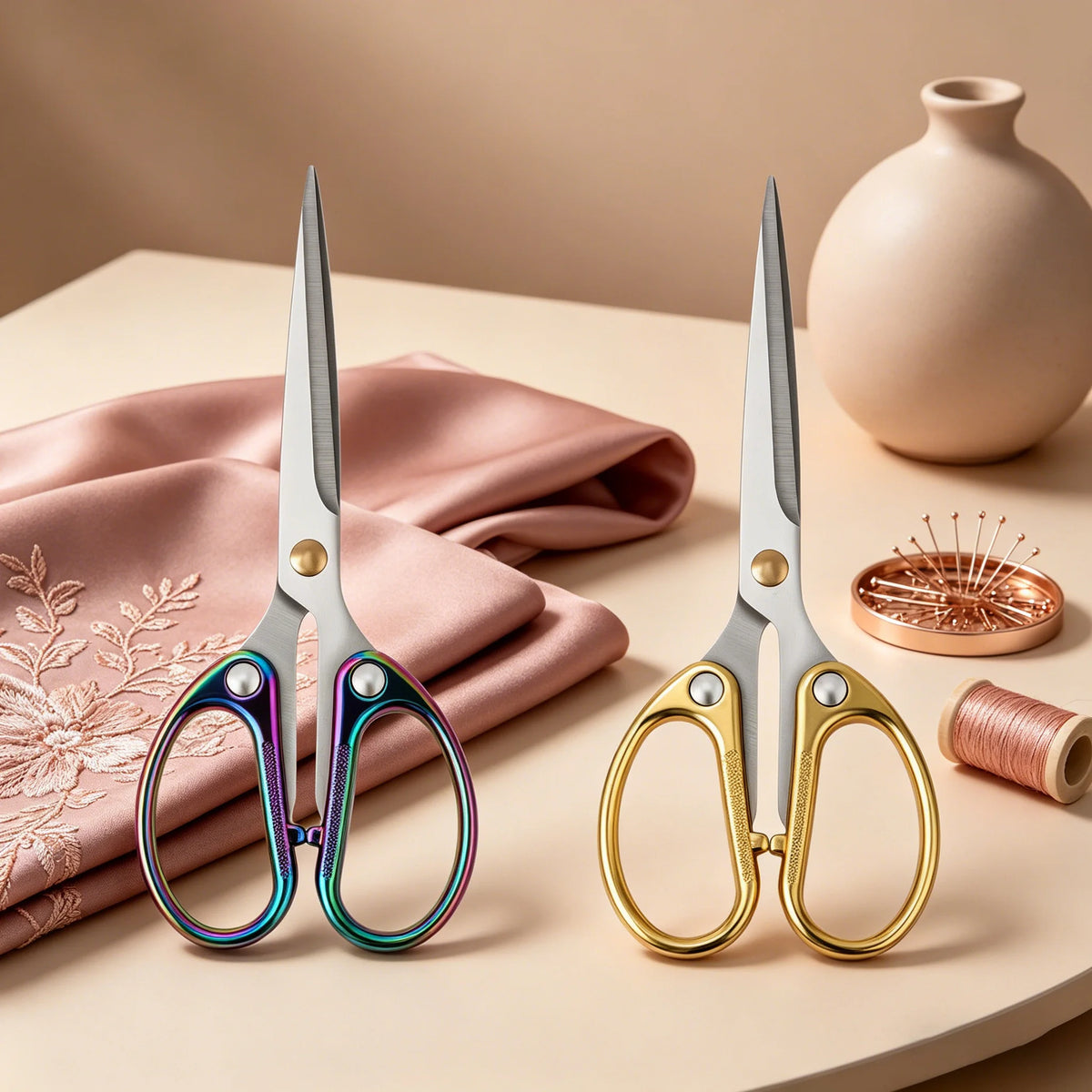 Premium Tailor & Embroidery Scissors – Stainless Steel 1 or 2 Pcs Tailor Scissors Axl