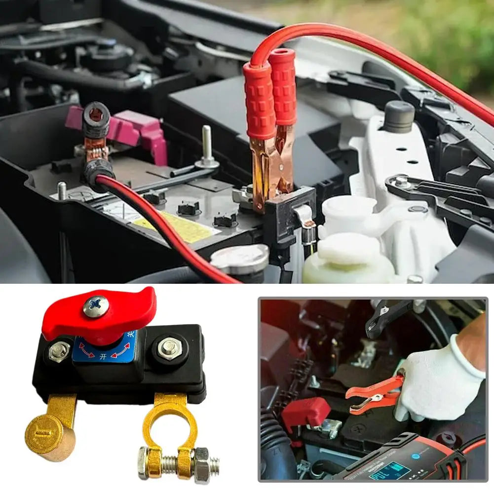 Battery Master Disconnect Switch 12-24V Negative Terminal Cut Off Battery Disconnect Switch Axl