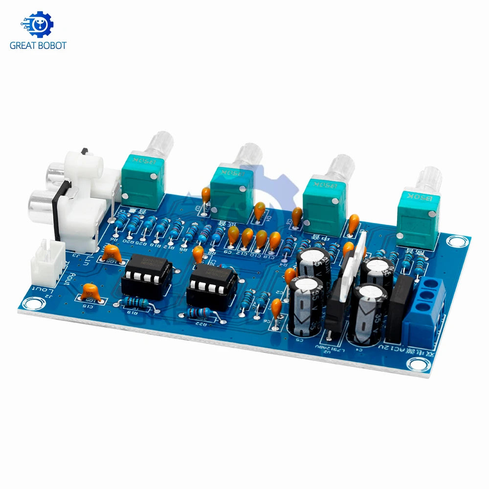 XH-M164 NE5532 Stereo Preamplifier Module with Tone Control Preamplifier Module Axl