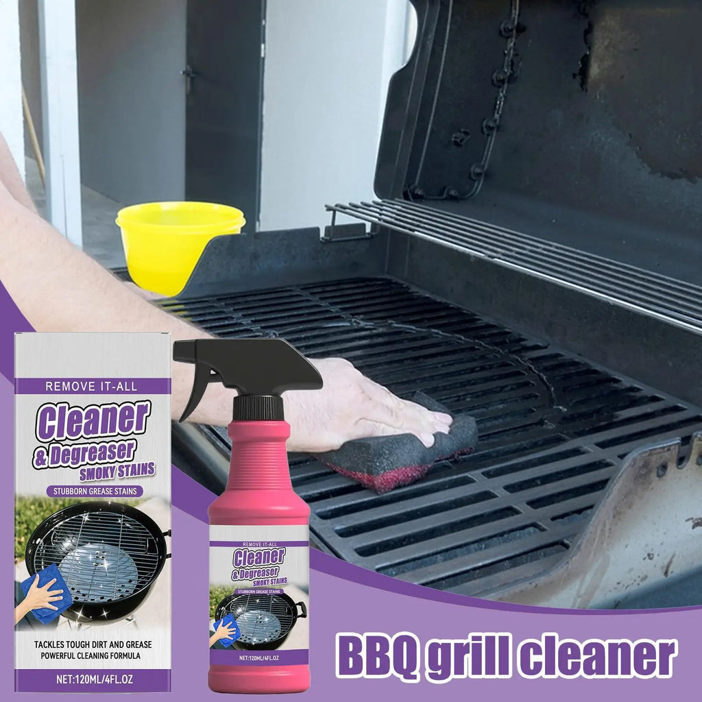BBQ Grill Cleaner Spray 120ml – Heavy-Duty Degreaser Grill Degreaser Spray Axl