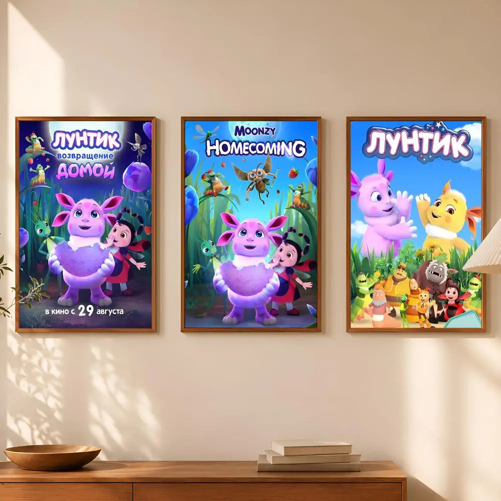 Luntik & Friends HD PVC Self-Stick Wall Art Poster – Waterproof Wall Art Poster Axl