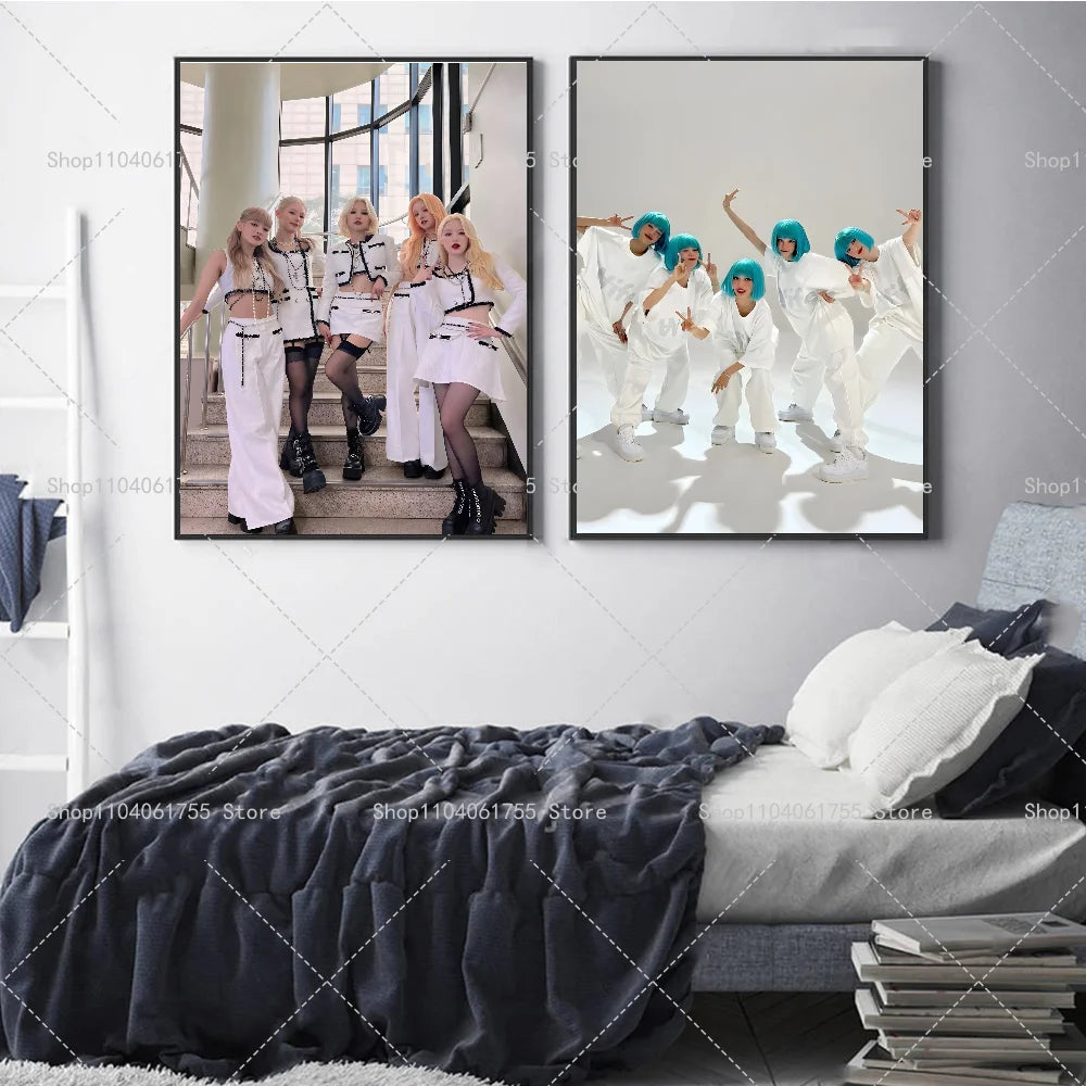 (G)I-DLE Kpop Poster – Waterproof Self-Adhesive Wall Sticker Wall Art Poster Axl