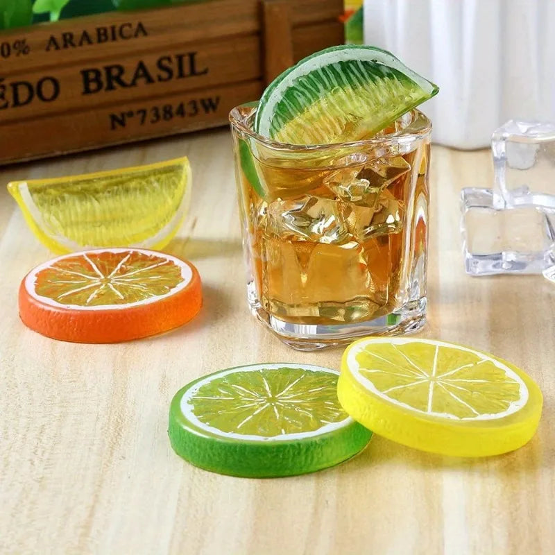 10 Pcs Artificial Lemon Slices – Fake Fruit Décor & Photo Props Artificial Fruit Decor Axl