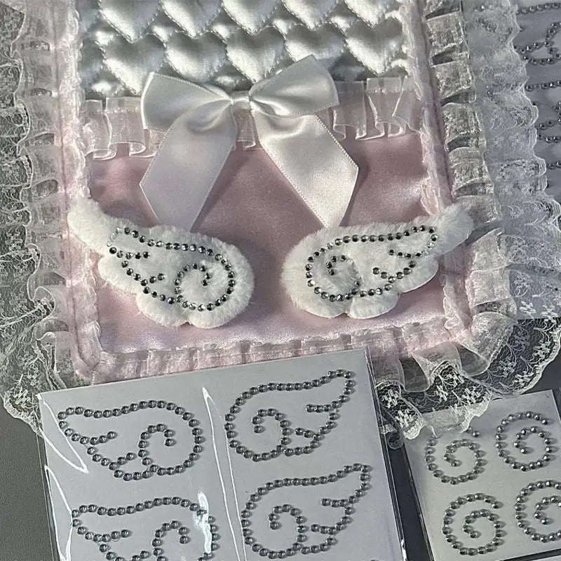 3D Angel Wings Rhinestone Crystal Stickers – Self-Adhesive DIY Craft Rhinestone Stickers Axl