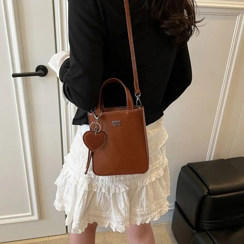 Women's PU Leather Crossbody Bag – Small Square Shoulder Purse Crossbody Shoulder Bag Axl